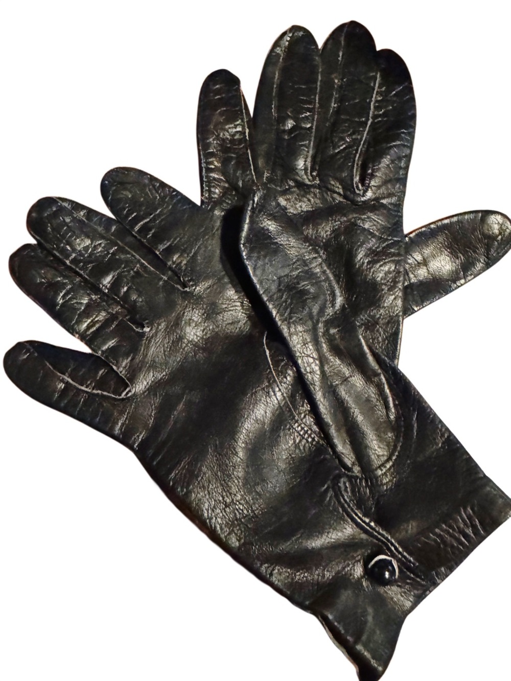 Vintage Women’s Genuine Leather Driving Gloves, Made in Italy - Circa 1940-1950